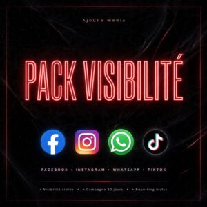Pack VISIBILITÉ - Gestion Réseaux Sociaux